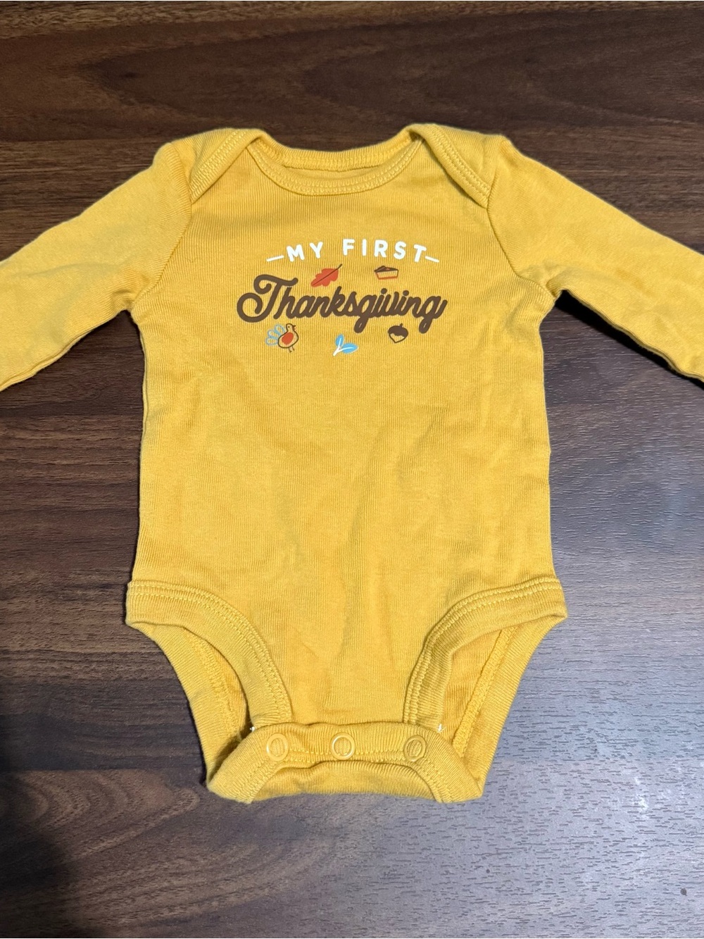 ✨2/$6✨ Baby boy thanksgiving onesie